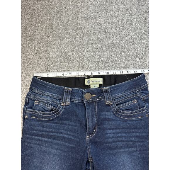 Democracy Jeans Ab Technology Skinny Ankle Dark Wash Size 6 - Picture 4 of 8